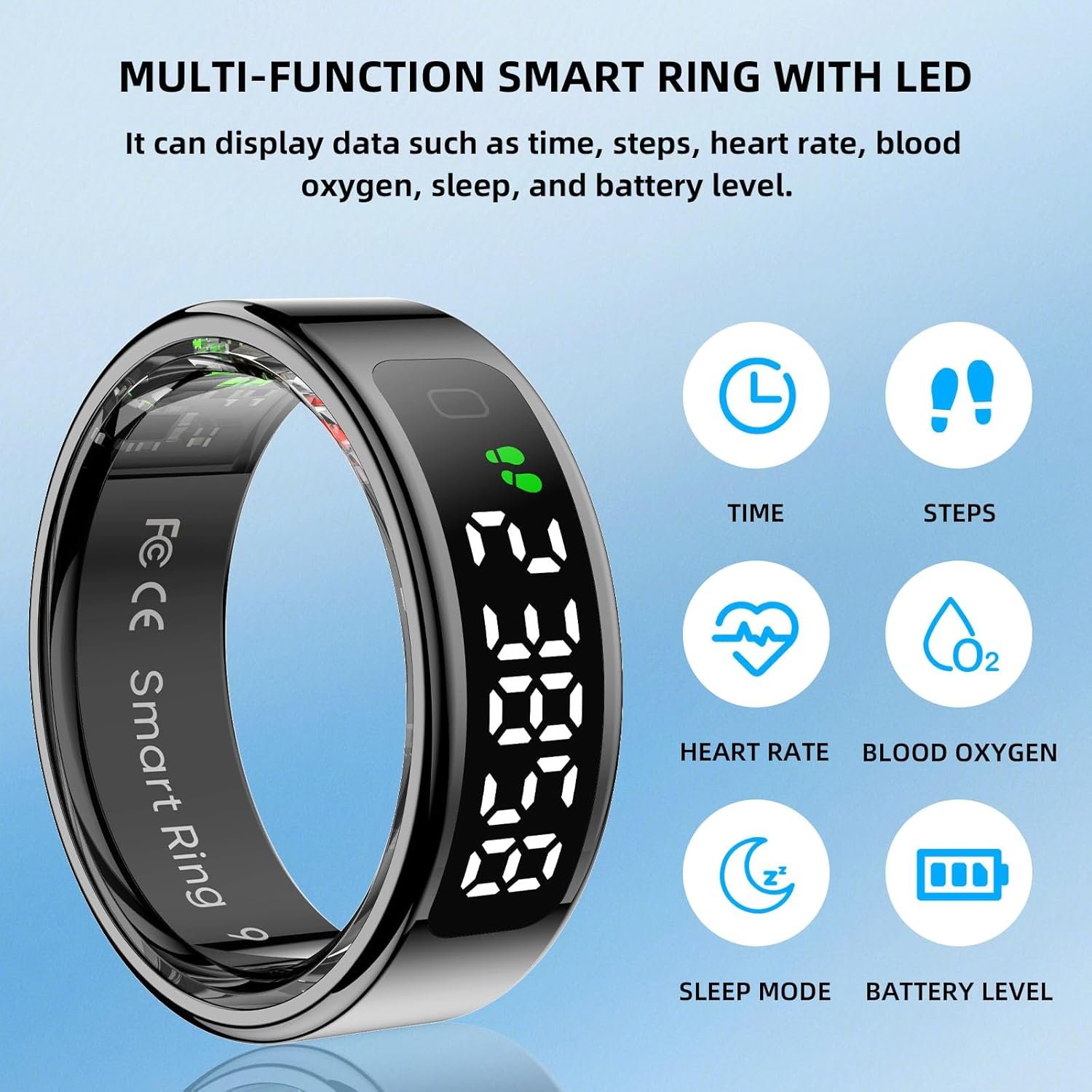 R11 Smart Ring: Trendy 5ATM Fitness Tracker for All! - Image 8
