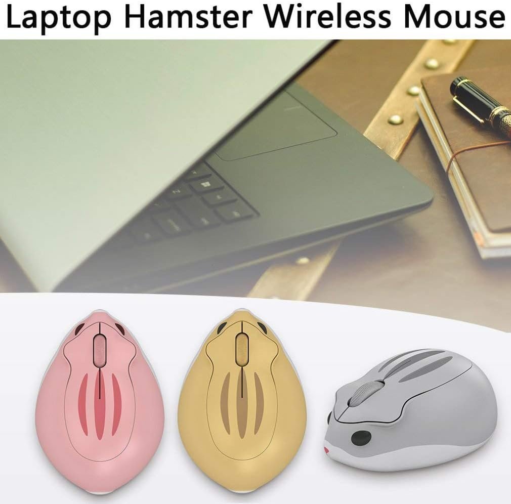 Adorable 2.4GHz Wireless Hamster Mouse: Quiet & Portable! - Image 4