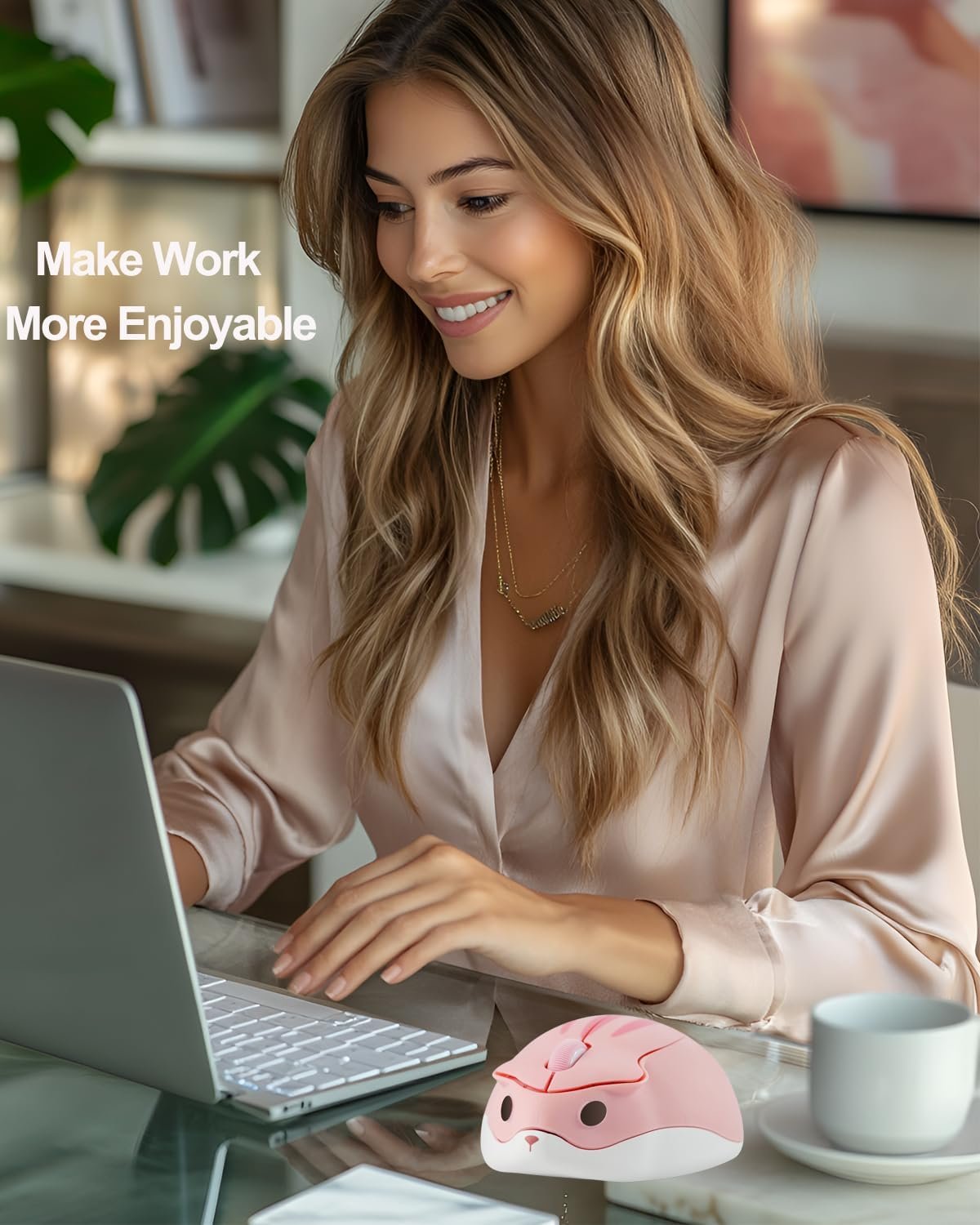 Adorable 2.4GHz Wireless Hamster Mouse: Quiet & Portable! - Image 6