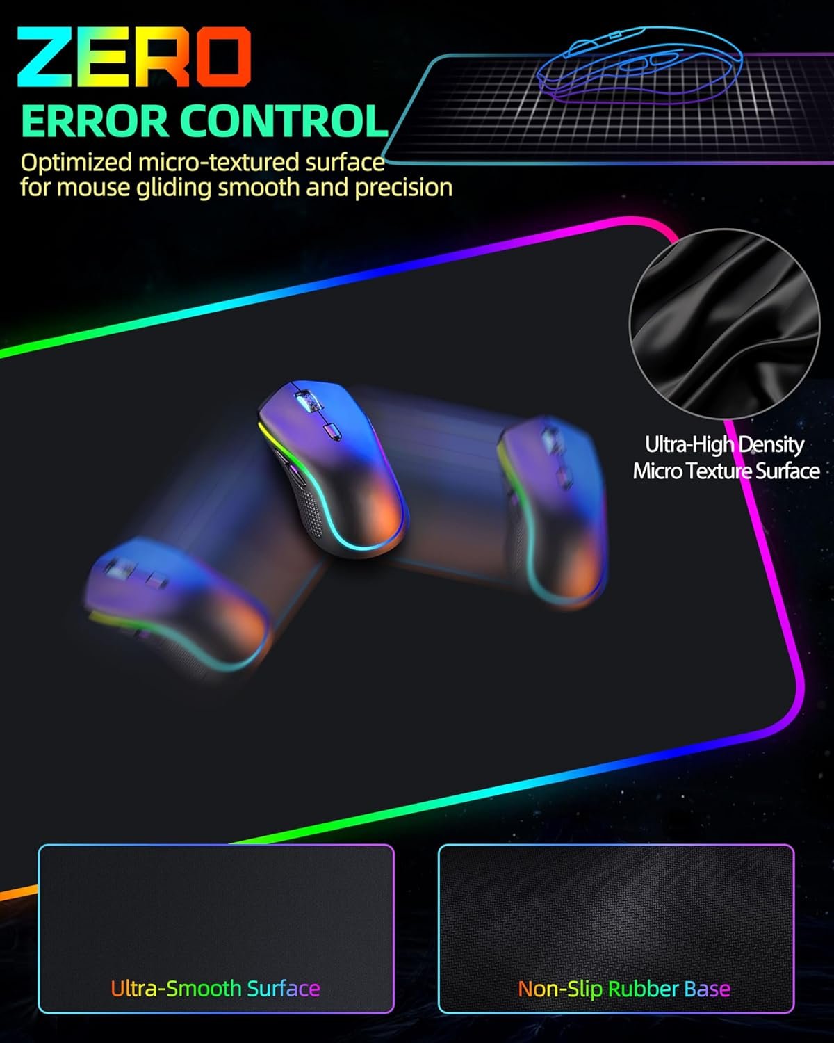 Ultimate RGB Wireless Charging Mouse Pad: Extra Large & Sleek! - Image 7