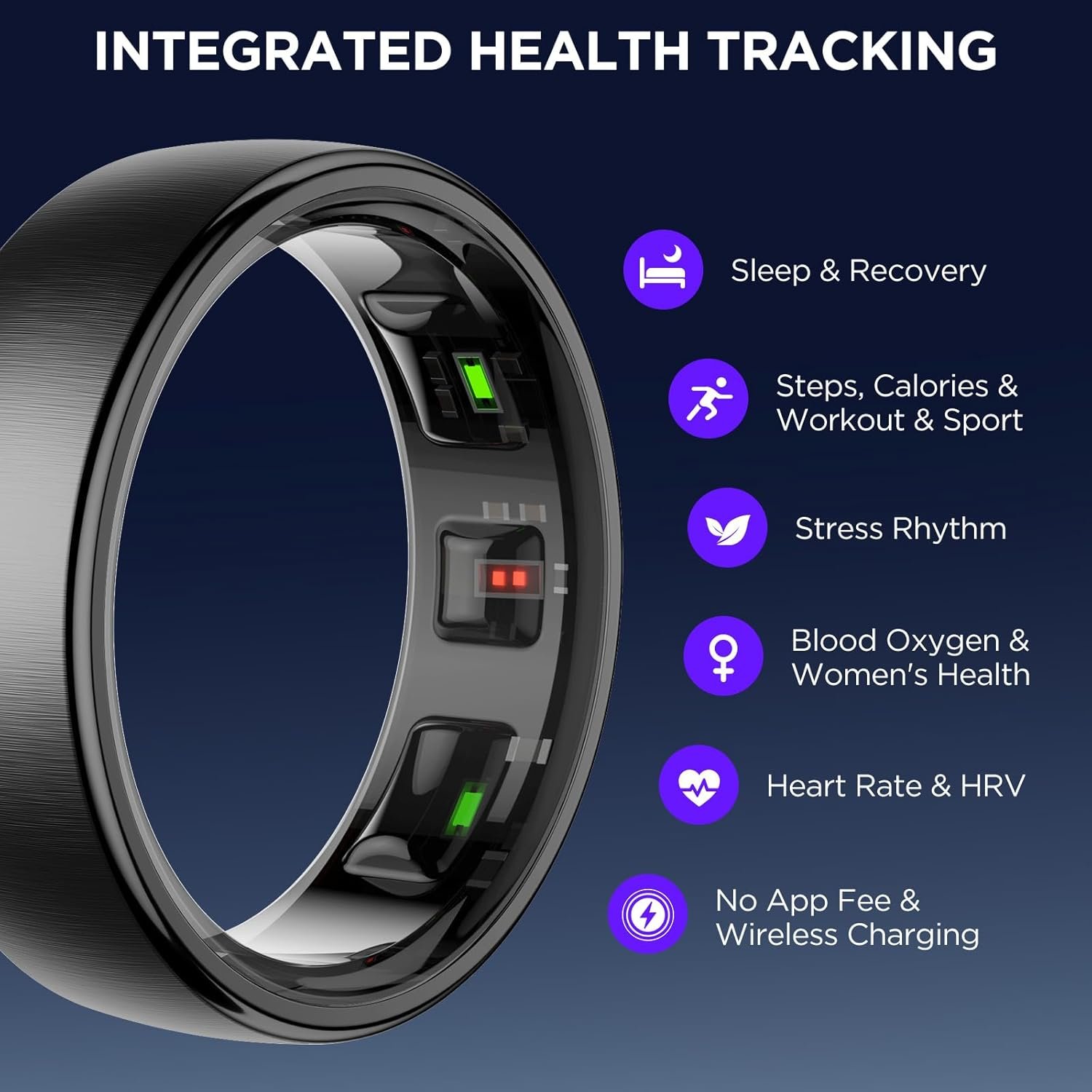 Revolutionary Fitness Tracker Ring: 24/7 Heart Monitor & More! - Image 3