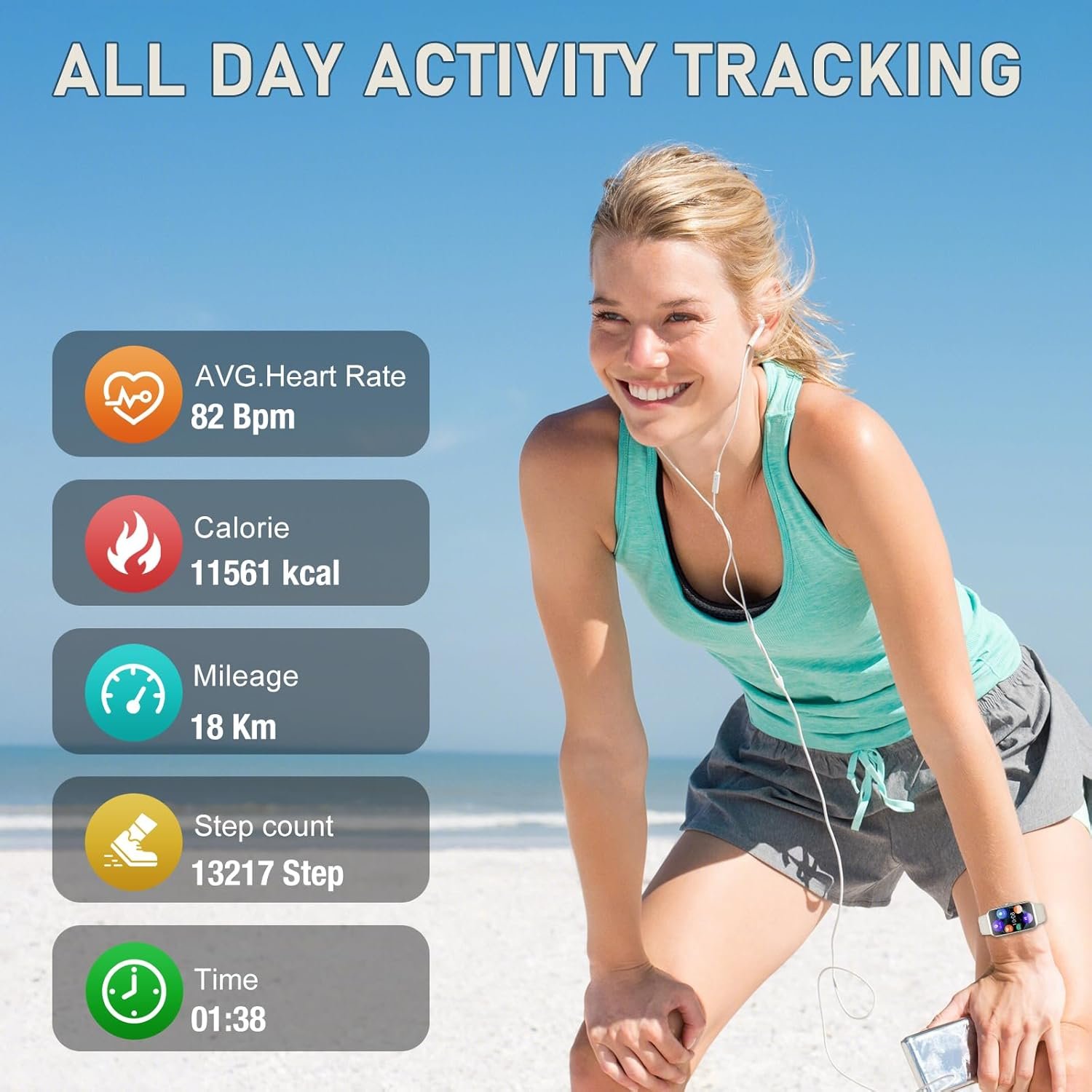 Ultimate Fitness Tracker: 24/7 Heart Rate & Sleep Monitor! - Image 4