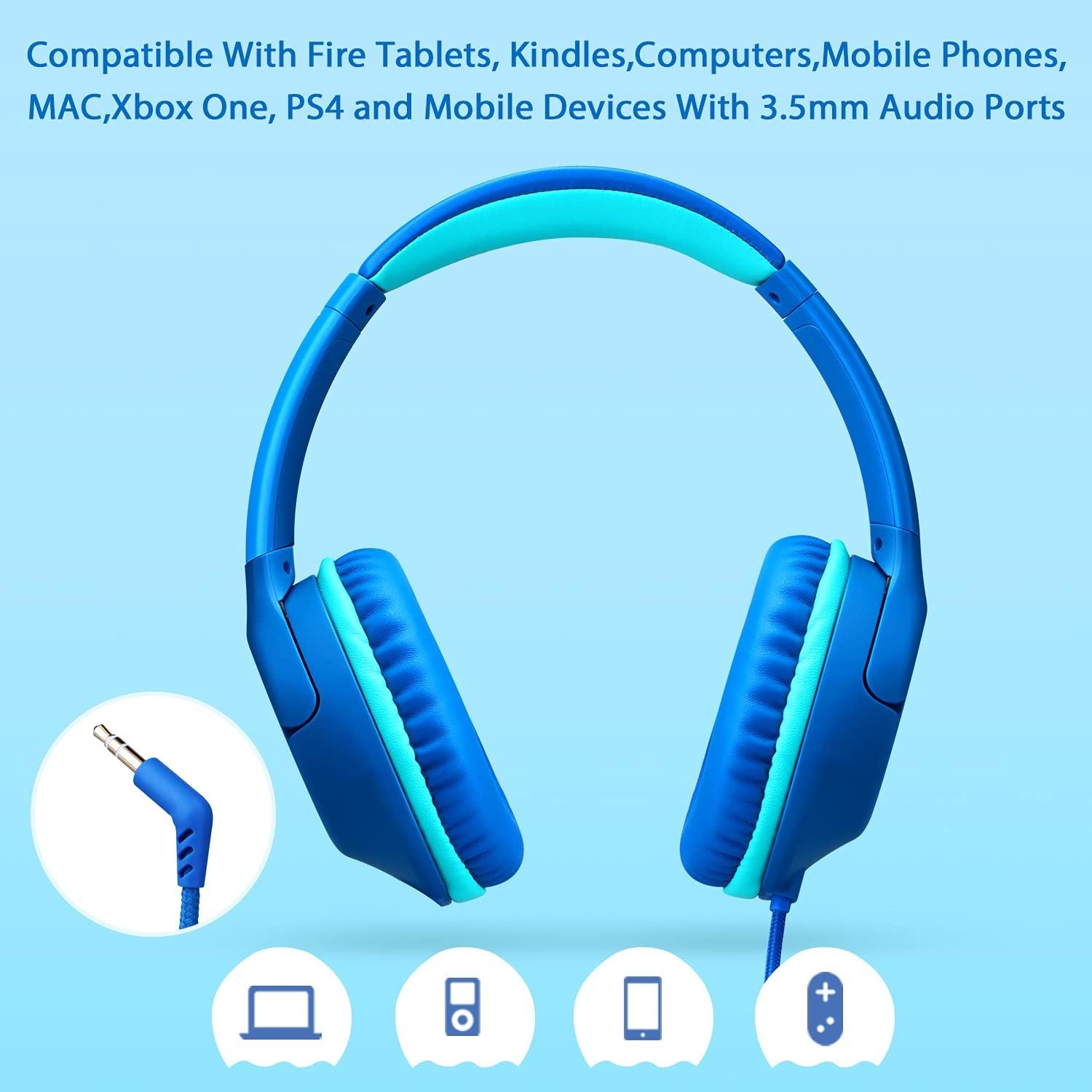 Safe & Stylish P20 Kids Headphones for School & Travel! - Image 5