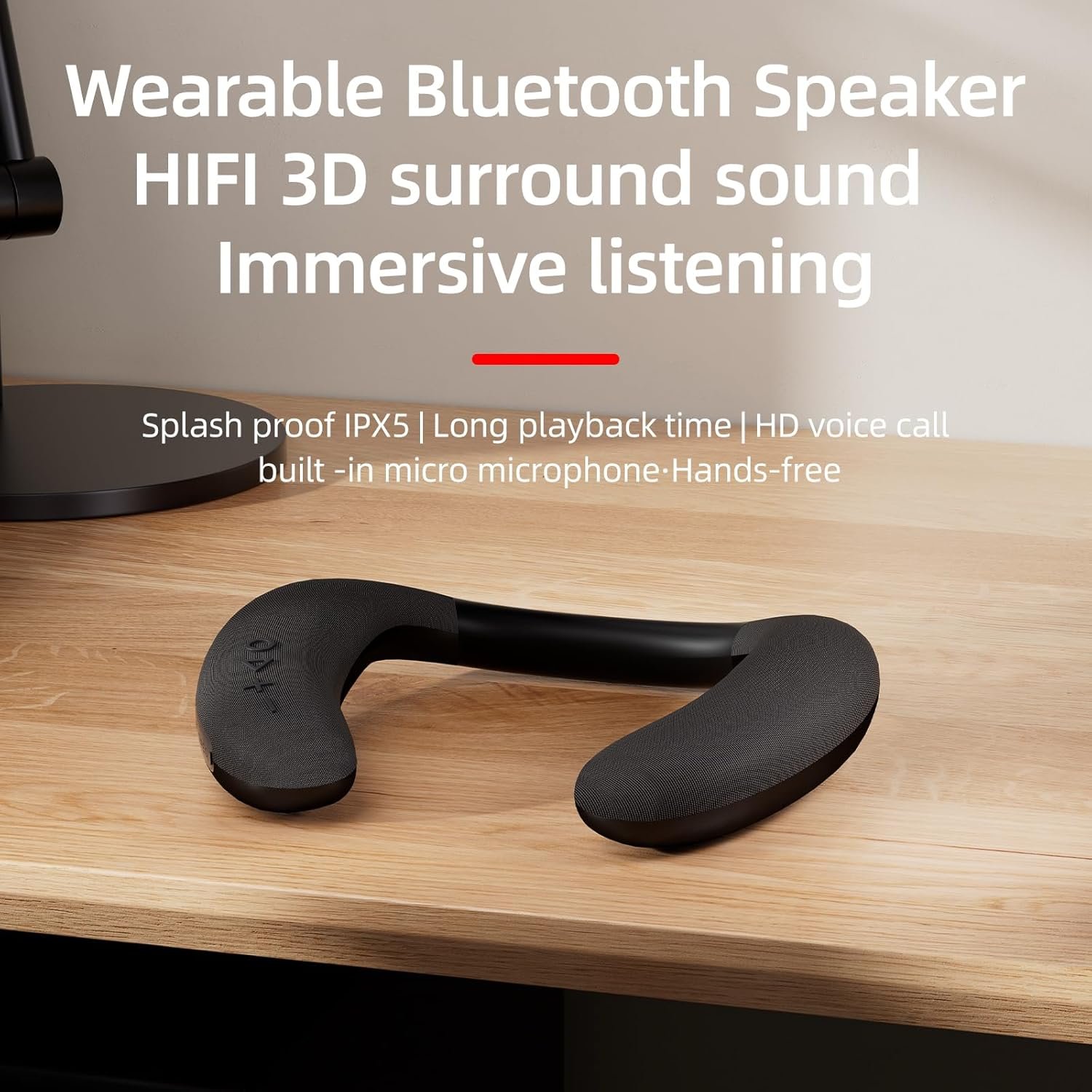 Neckband Bluetooth Speakers: 12H Playtime for Music & More! - Image 5