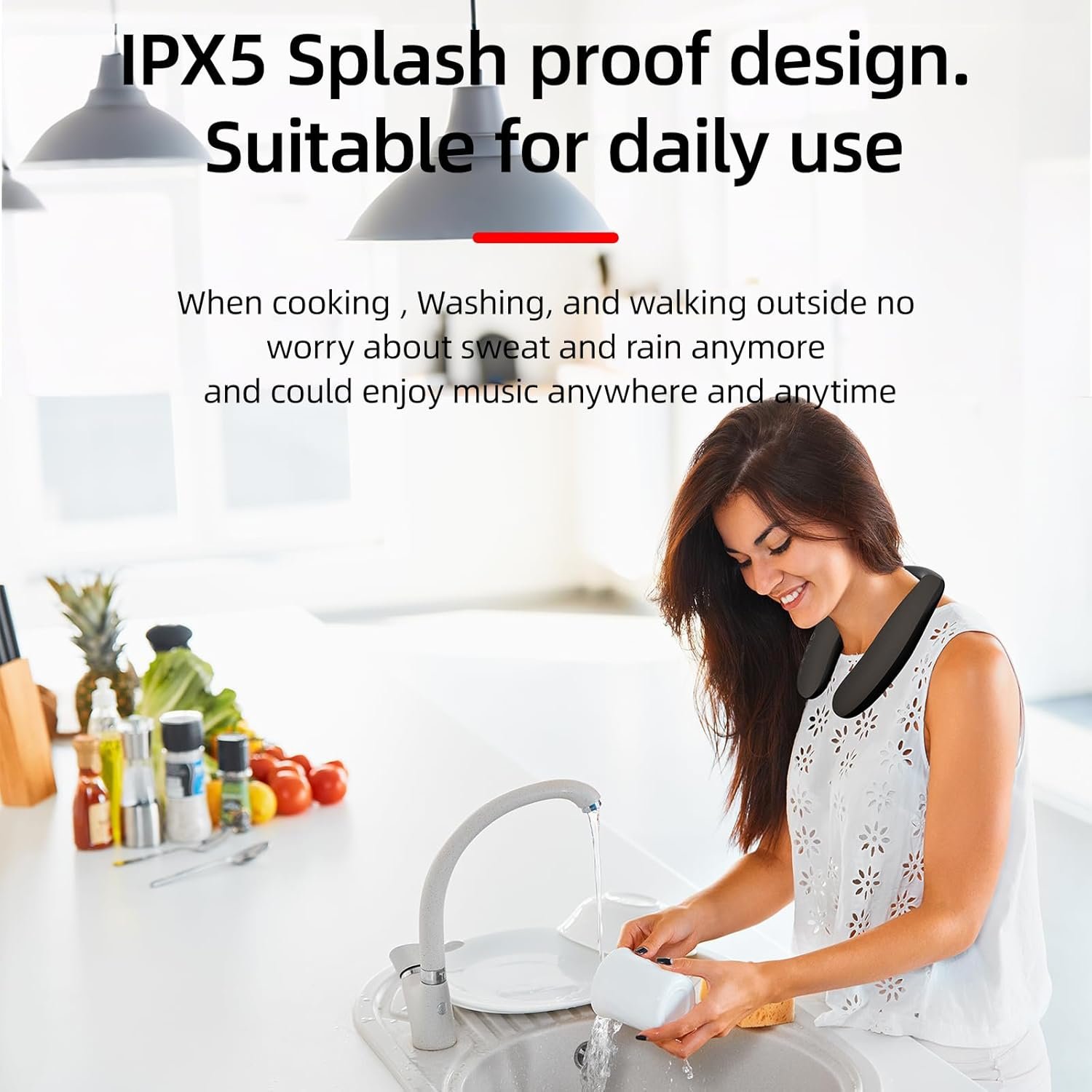 Neckband Bluetooth Speakers: 12H Playtime for Music & More! - Image 9