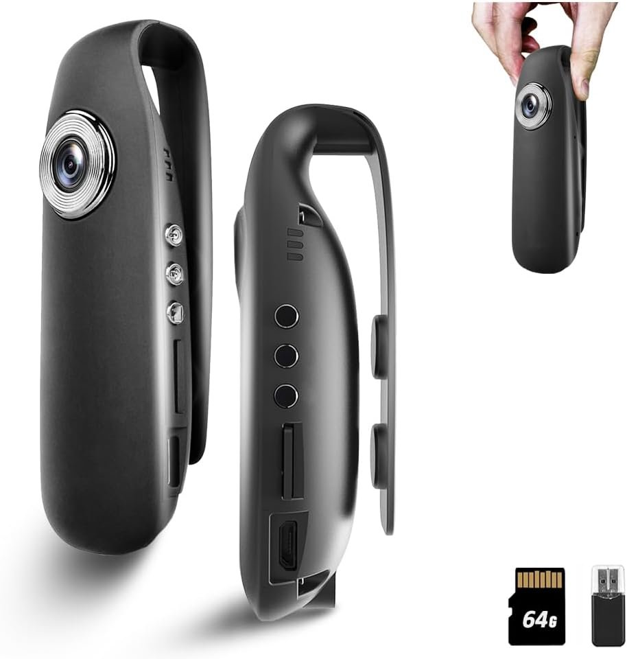 Mini Body Camera 64GB: Tiny 1080P Spy Cam for All Uses! - Image 2